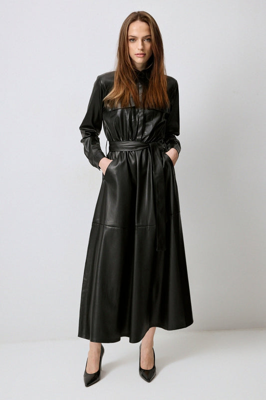 Tokyo Vegan Leather Dress