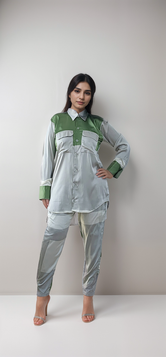 Silk Shirt Co-Ord Sets