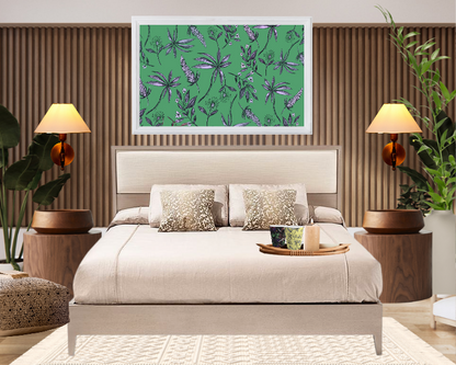 High Quality Canvas Wraps Framed Wall Art - Singapore Botanic Print 2025